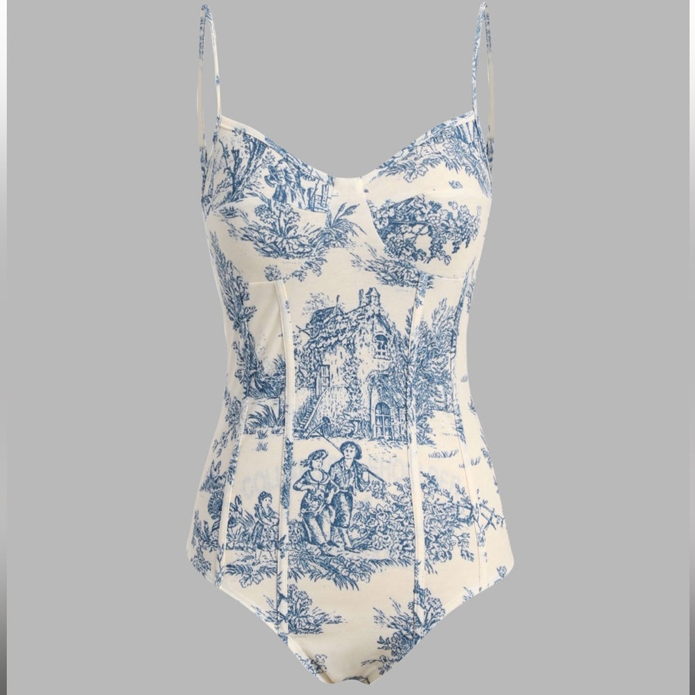 Cider Toile de Jouy Bodysuit